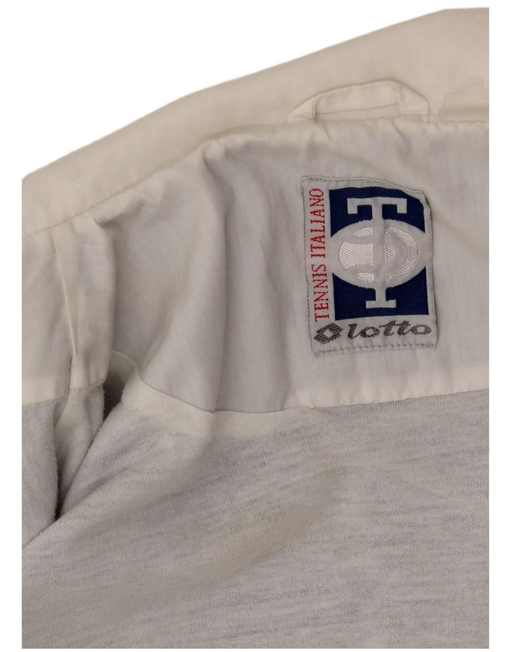 Lotto Herren-Trainingsanzug-Oberteil, Jacke, Größe L, Weiß, Farbblock