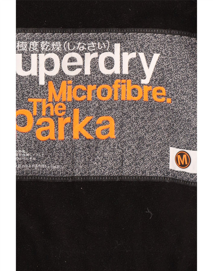 Superdry Herren-Parka mit Kapuze, UK 38, mittelgraues Nylon