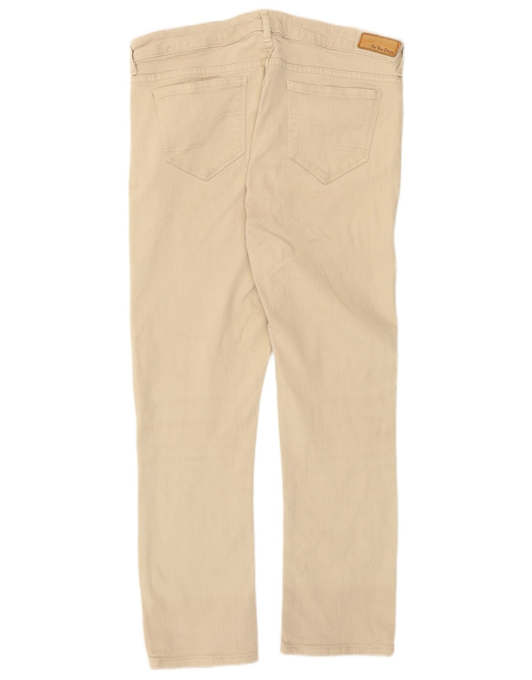 Fat Face Damen-Cropped-Jeans, UK 10, Größe S, W29, L24, Beige, Baumwolle