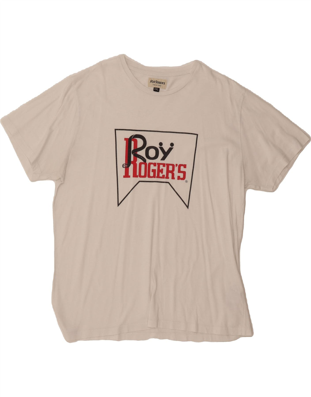 ROY ROGERS Womens Graphic T-Shirt Top 2XL White Cotton Vintage Roy Rogers and Second-Hand Roy Rogers from Messina Hembry 