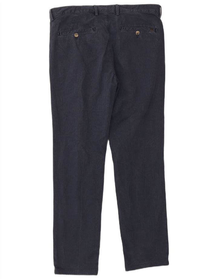 MASSIMO DUTTI Herren-Chinohose, EU 42, Größe L, W32, L31, Marineblau, klassisch