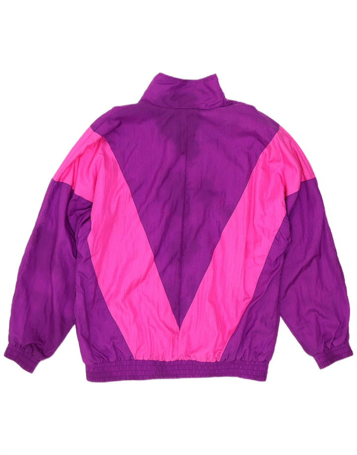 Sunterra übergroße Trainingsjacke für Damen, UK 10, klein, lila, geometrisch