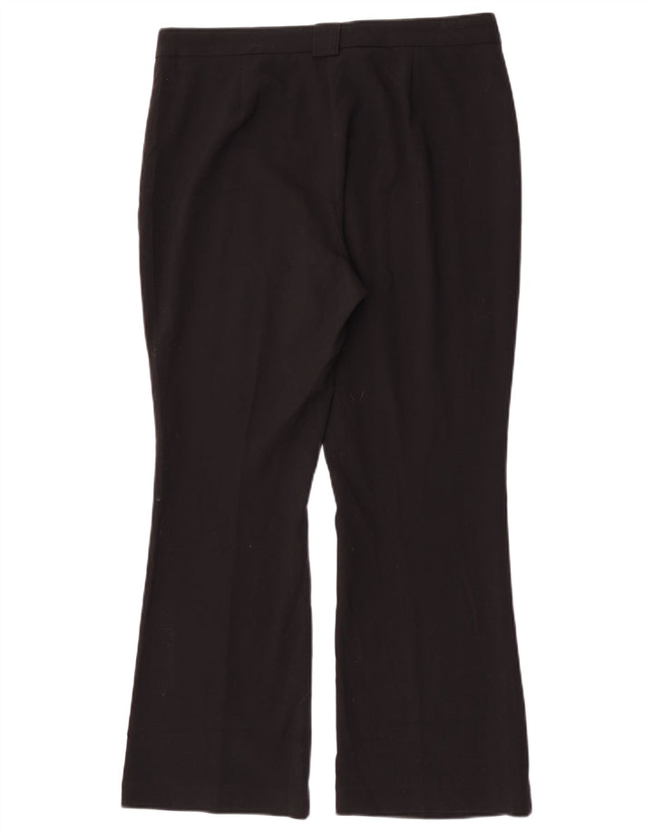 Marks & Spencer Damen Bootcut-Anzughose UK 12 Medium W30 L27 Schwarz