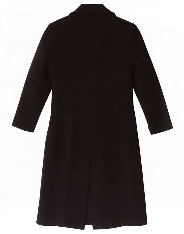 Luisa Spagnoli Damen Mantel IT 48 XL Schwarze Wolle