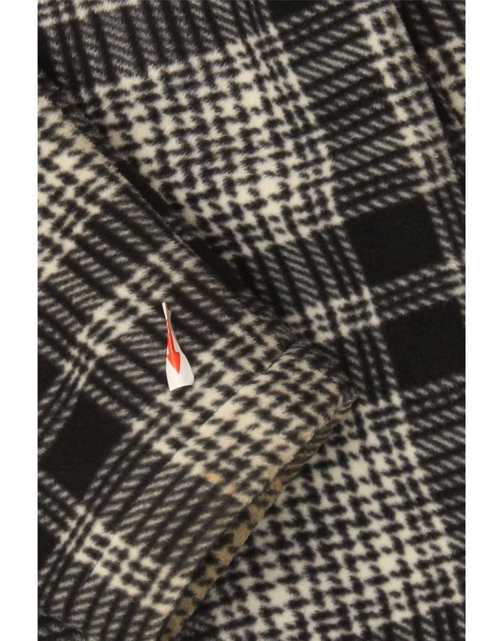 Barrage Fleece-Windjacke für Damen, UK 14, Mittelschwarz, kariertes Polyester