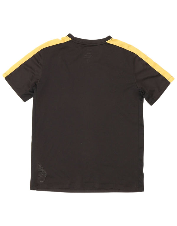 Nike Dri Fit T-Shirt für Jungen, 13–14 Jahre, XL, schwarzes Colourblock-Polyester