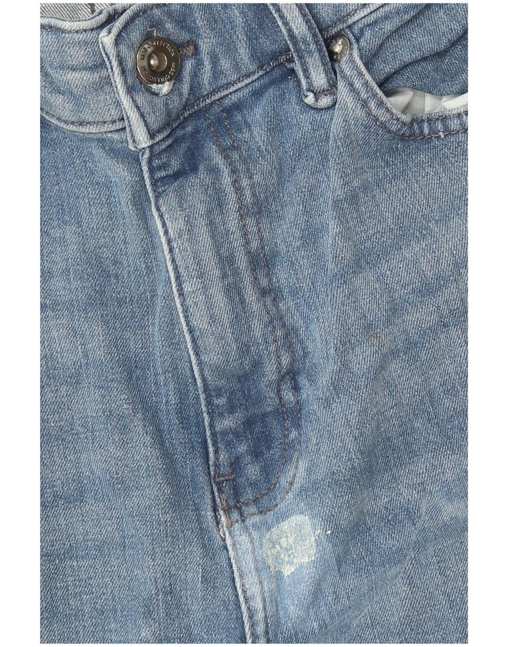 Marks & Spencer Herren Straight Jeans W32 L33 Blaue Baumwolle
