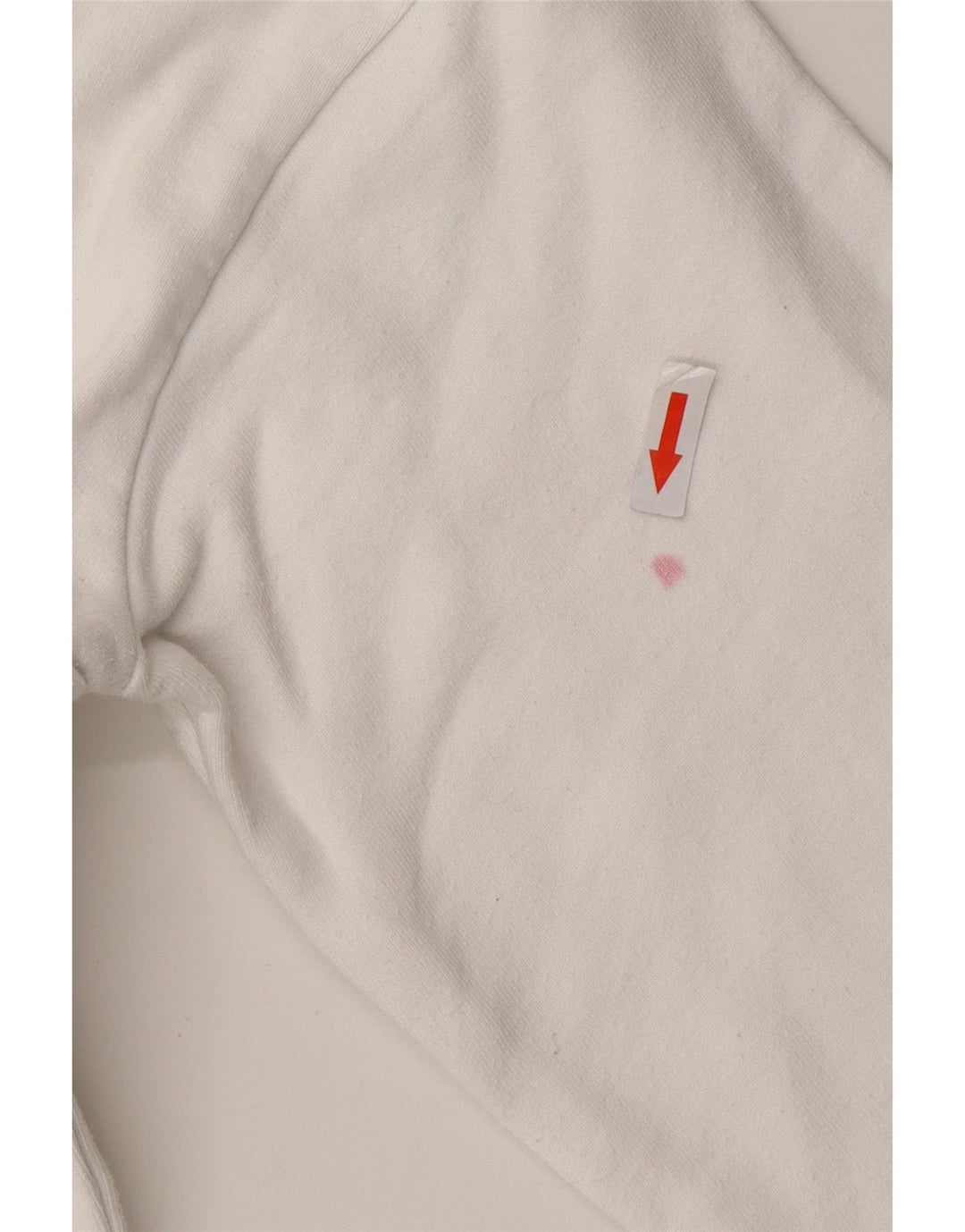 LEVI'S Womens Oversized Graphic Hoodie Jumper UK 6 XS White Cotton