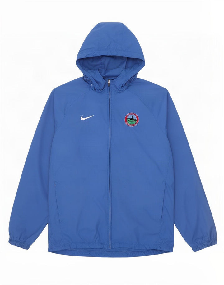Nike Herren-Regenjacke mit Kapuze, UK 40, großes blaues Nylon