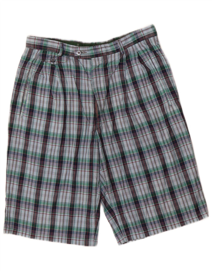 Conte of Florence Herren-Chinoshorts W30, mittelgroß, mehrfarbig kariert