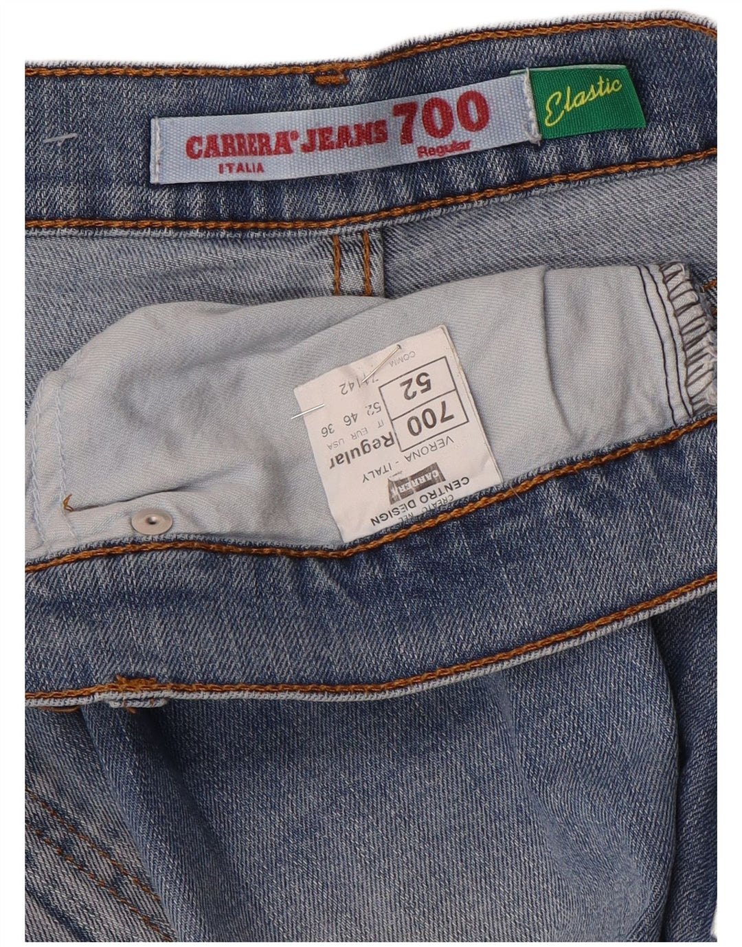 Carrera Herren 700 Regular Straight Jeans W36 L34 Blaue Baumwolle