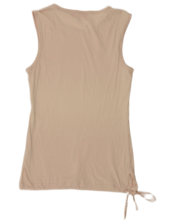 Puma Damen Graphic Vest Top UK 10 Small Beige Sport