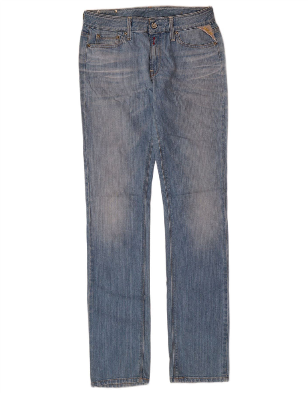 Replay Damen Slim Jeans W28 L34 Blaue Baumwolle