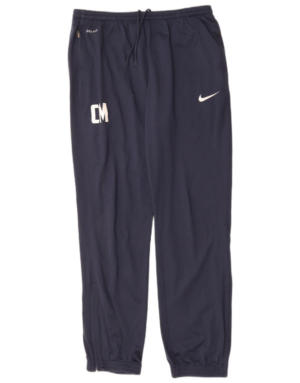 Nike Herren-Trainingsanzug mit Dri-Fit-Grafik und Jogginghose, Größe L, Marineblau
