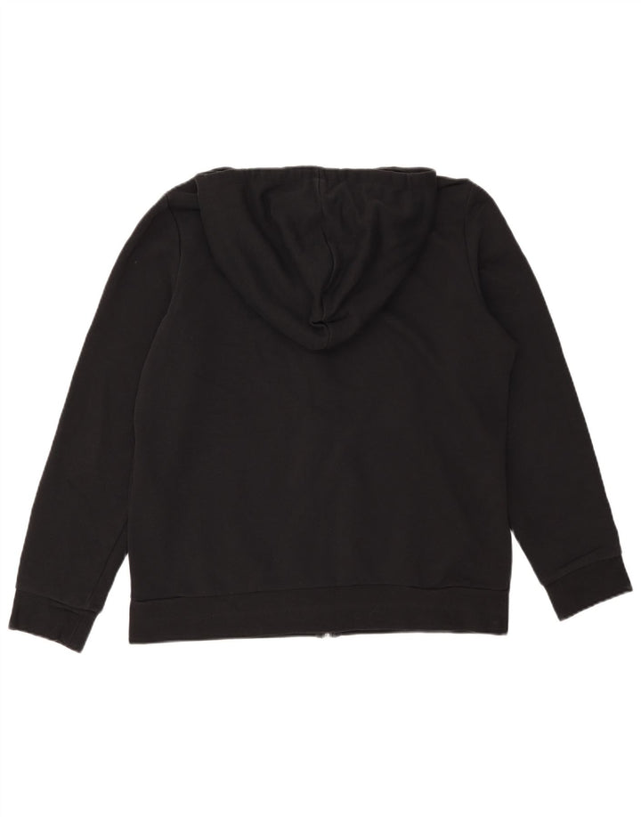 Adidas Herren Kapuzenpullover mit grafischem Reißverschluss, groß, Schwarz