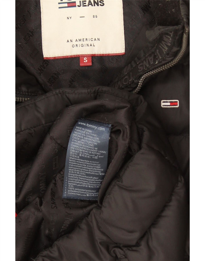 Tommy Hilfiger Herren Wattierte Jacke UK 36 Small Schwarz Polyester