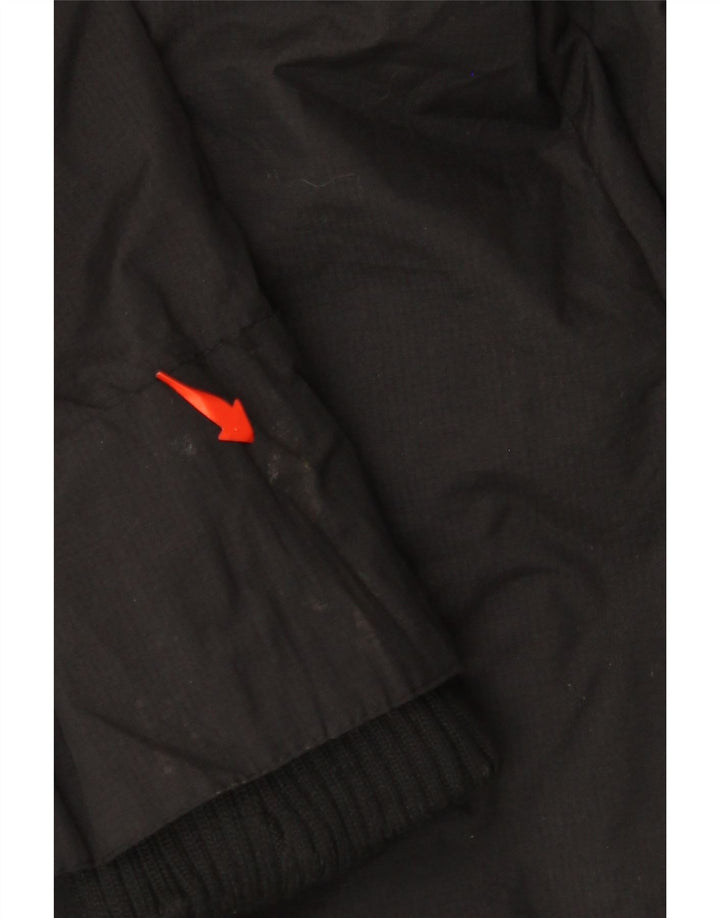 SUPERDRY Herren-Parkajacke mit Kapuze, UK 36, Small, schwarzes Nylon