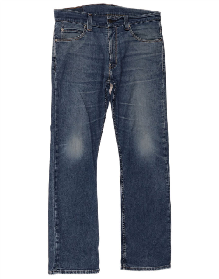 Levi's Herren 506 Straight Jeans W34 L32 Blaue Baumwolle