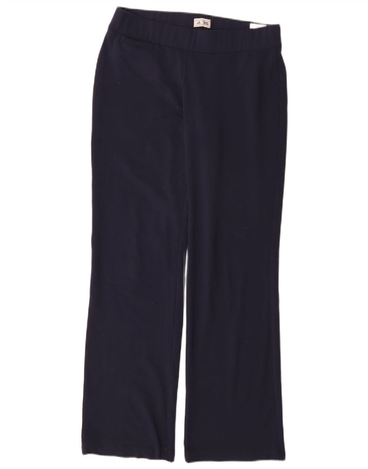 ADIDAS Damen Climalite Trainingshose UK 10 Small Marineblau Polyester