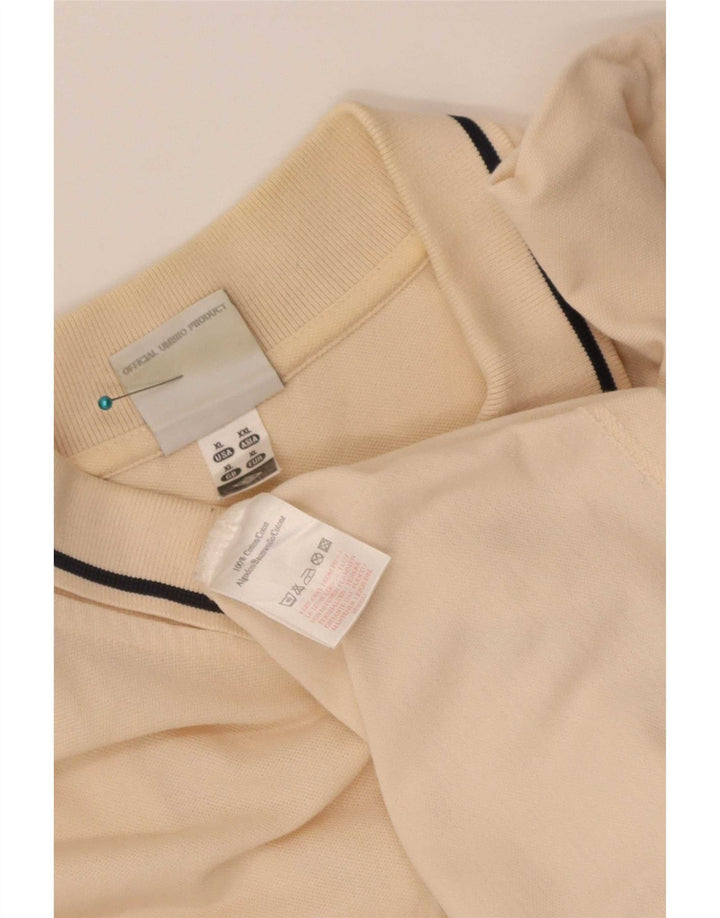 Umbro Herren Poloshirt XL Beige Baumwolle