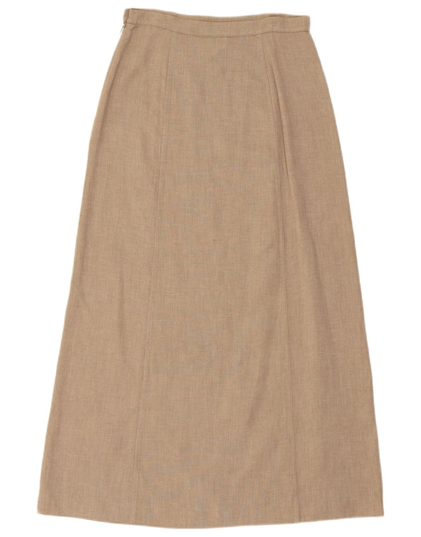 Penny Black Damen Maxirock mit hoher Taille IT 40 Small W28 Beige Viskose