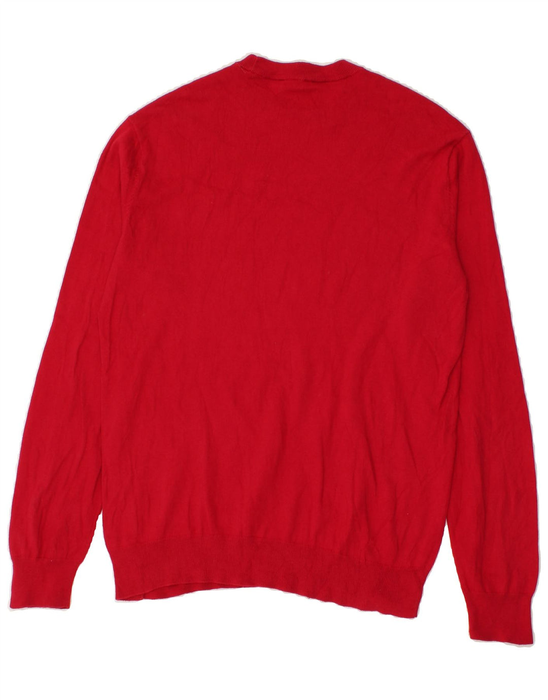 ARMANI EXCHANGE Herren-Pullover mit grafischem Rundhalsausschnitt, große rote Baumwolle