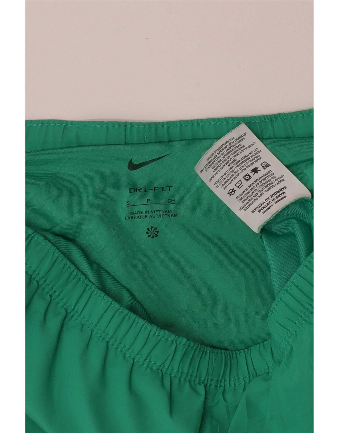 Nike Herren Dri Fit Sportshorts, klein, grün gestreift, Polyester