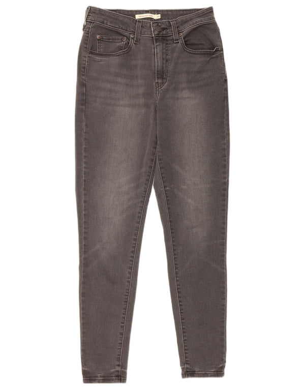Levi's Damen 721 High Rise Skinny Jeans W26 L28 Graue Baumwolle