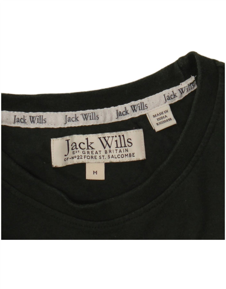 Jack Wills Herren Salcombe Devon T-Shirt-Oberteil Mittel Khaki