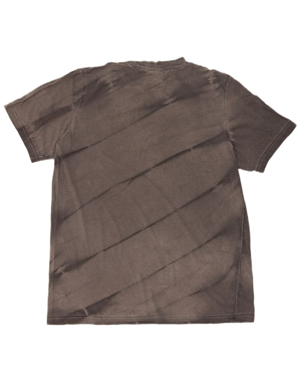 Adidas Herren-T-Shirt mit Grafik, groß, graue Batik-Baumwolle