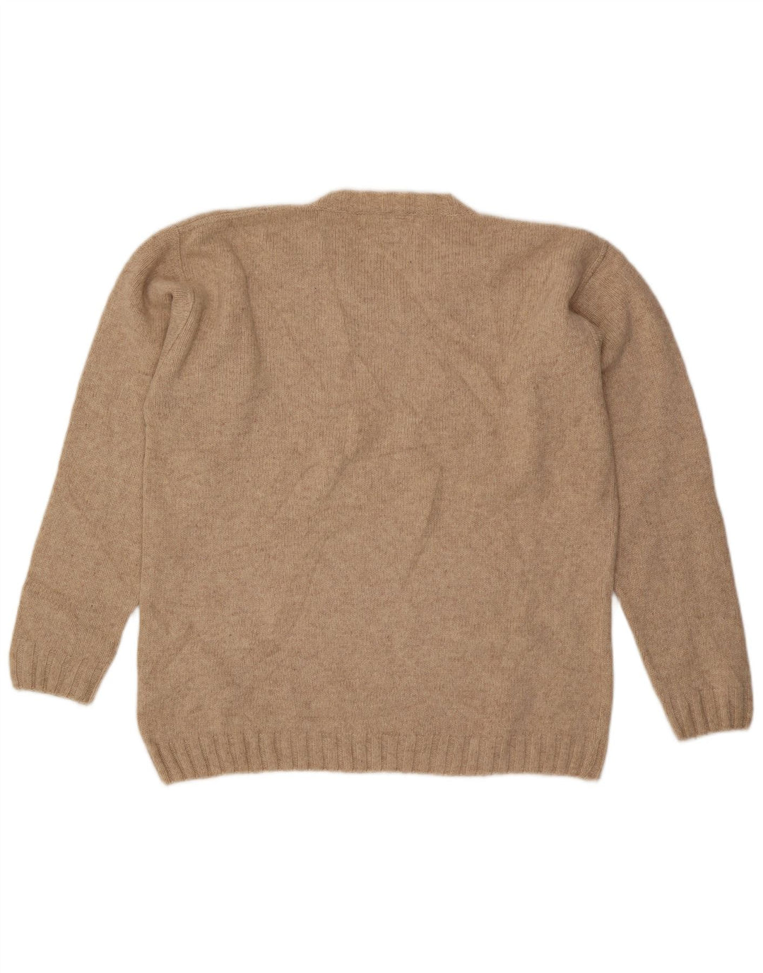 Levi's Herren-Pullover mit V-Ausschnitt aus mittelbeiger Wolle