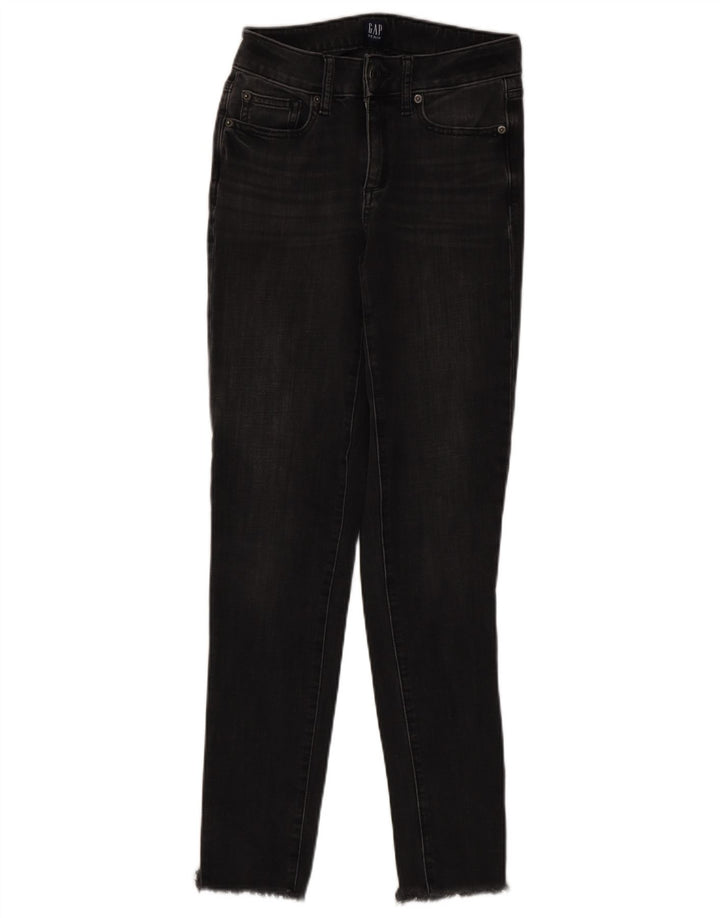 Gap Damen Skinny Jeans W27 L31 Graue Baumwolle