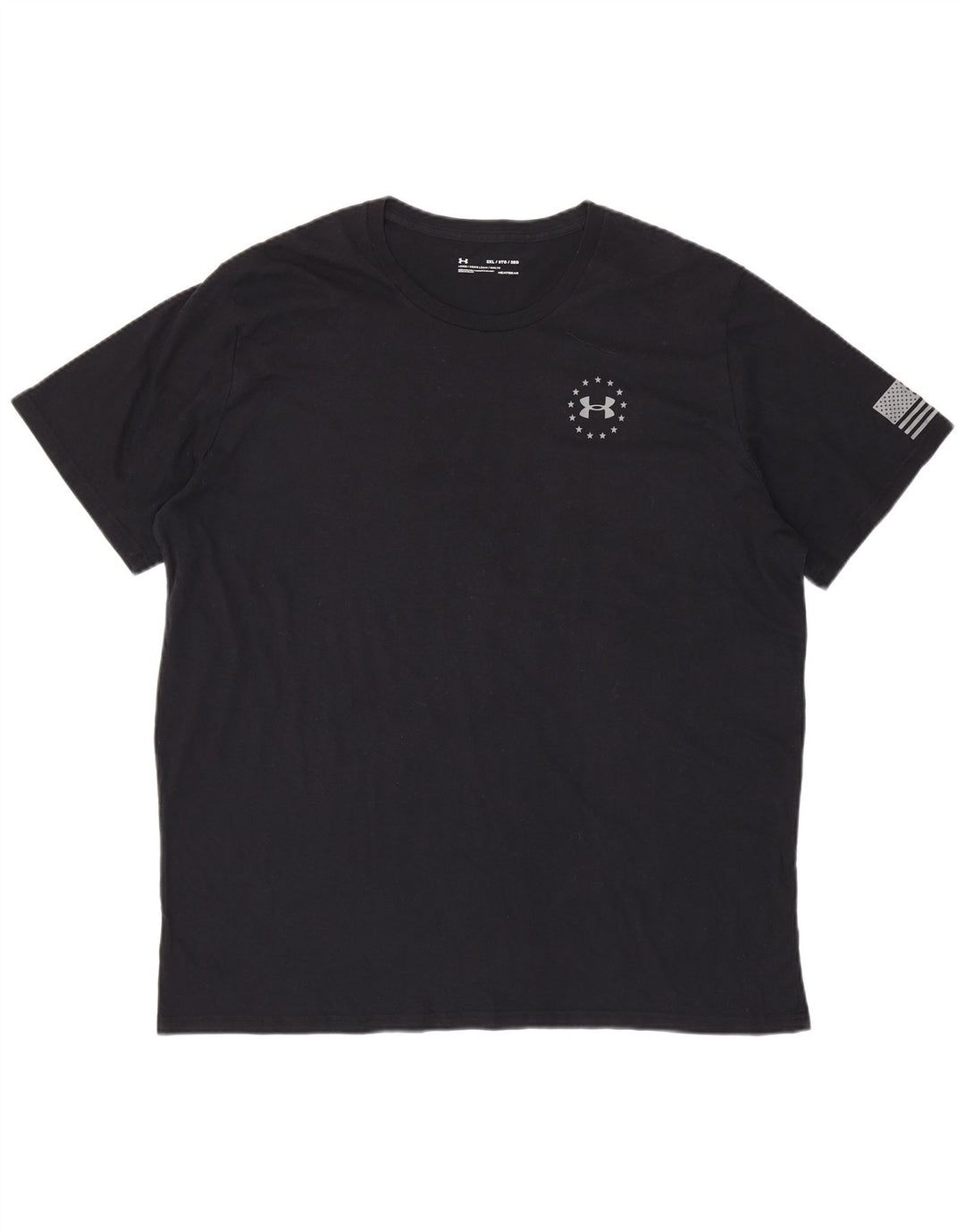 UNDER ARMOUR Herren Heat Gear Graphic T-Shirt Top 3XL Schwarz