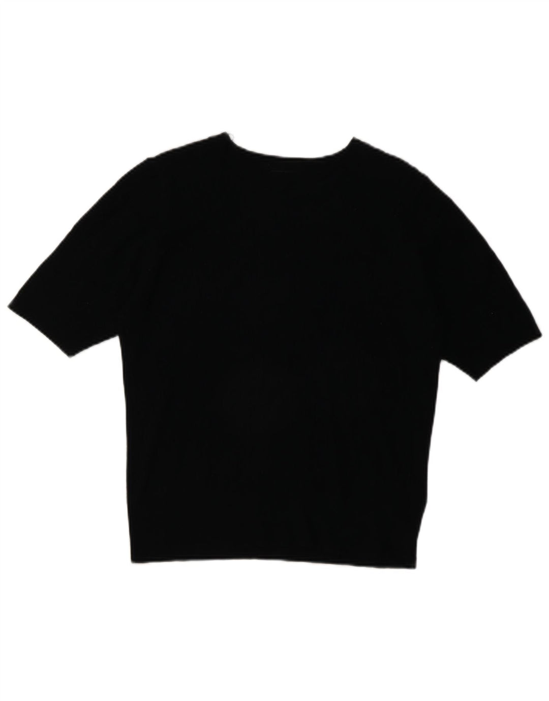 Marks & Spencer Damen T-Shirt Top UK 12 Medium Schwarz Viskose