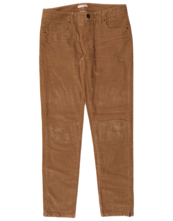 Massimo Dutti Damen Slim Cordhose EU 38 Small W28 L29 Beige
