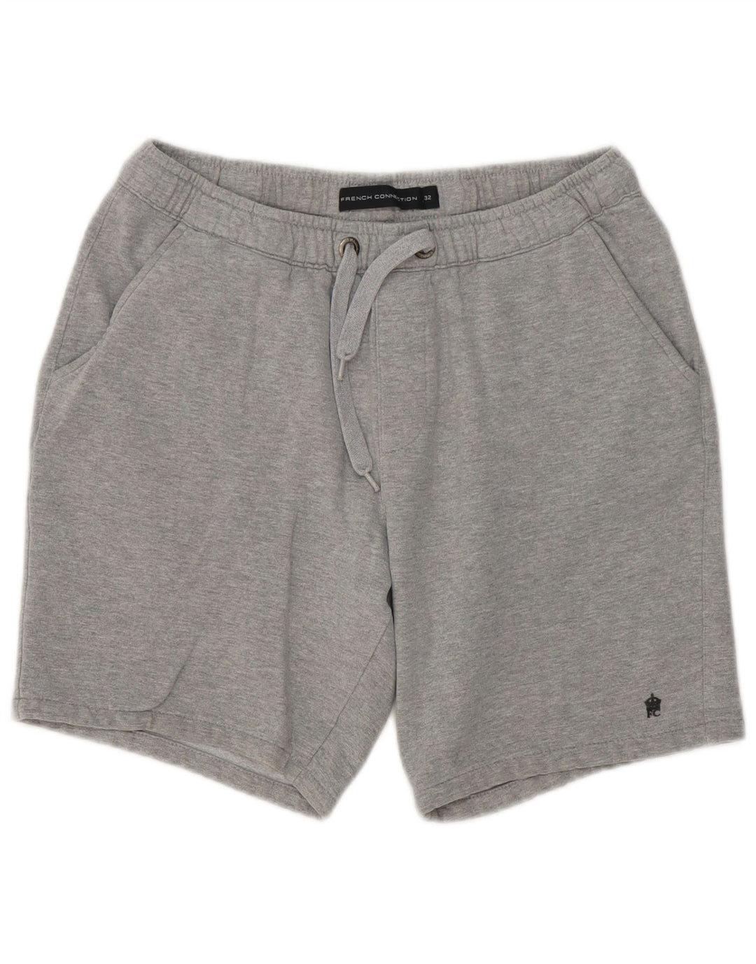 French Connection Herren-Sportshorts aus mittelgrau meliertem Polyester
