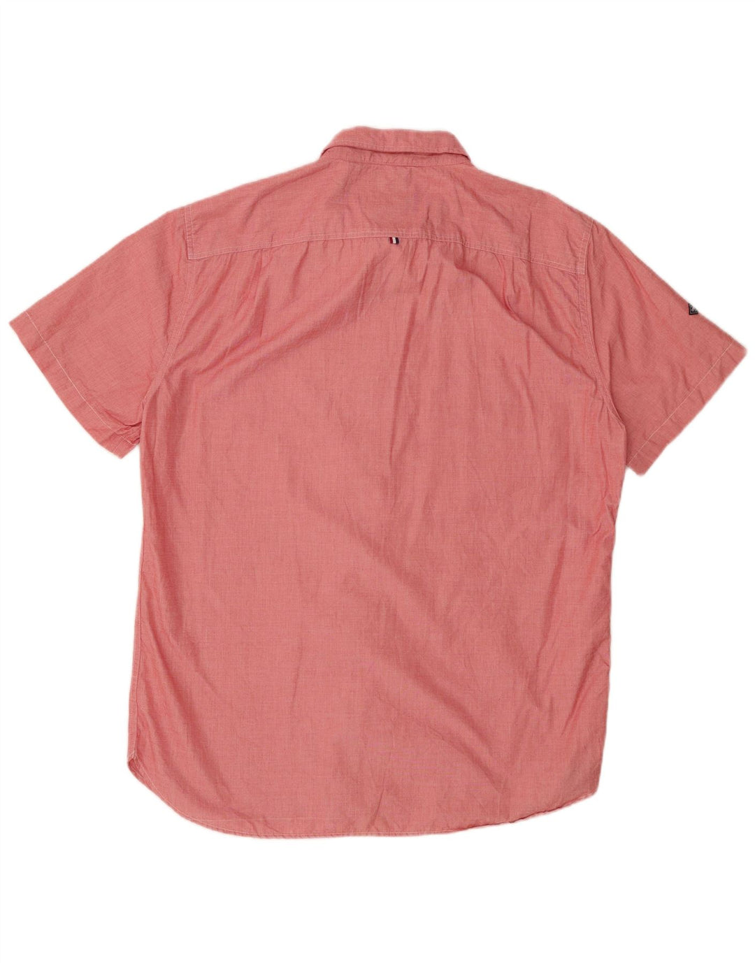 SUPERDRY Modernes, klassisches Herren-Kurzarmhemd 2XL aus roter Baumwolle