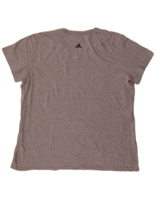 Adidas Herren Grafik T-Shirt Top 2XL Grau