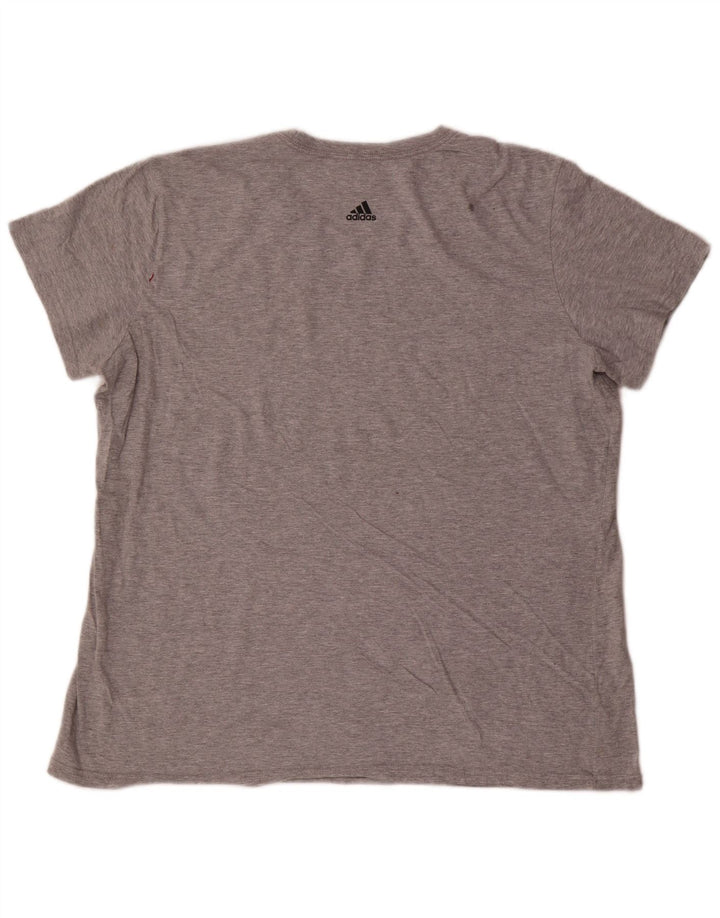 Adidas Herren Grafik T-Shirt Top 2XL Grau