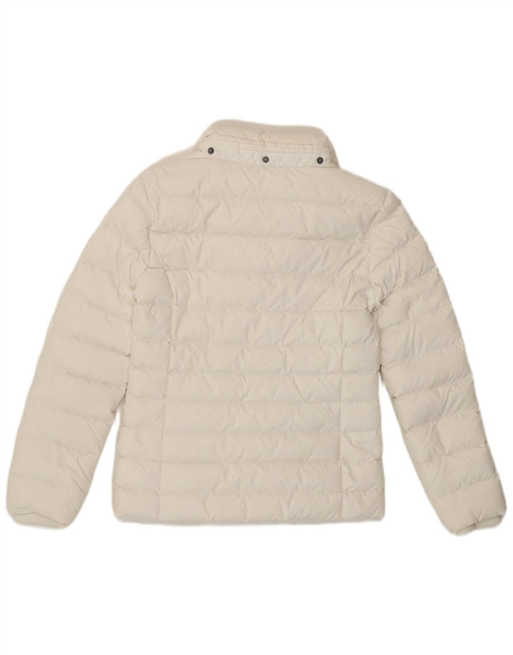 Tommy Hilfiger Damen Wattierte Jacke UK 6 XS Weiß Polyester