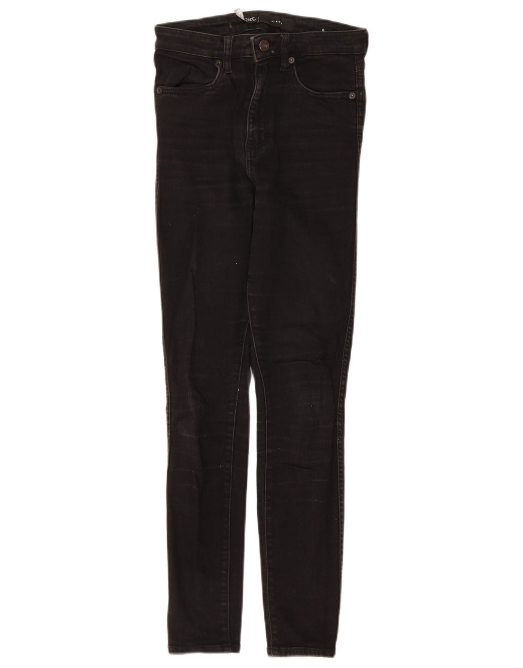 LEE Damen Riders High Rise Skinny Jeans US 9 Medium W24 L27 Schwarze Baumwolle