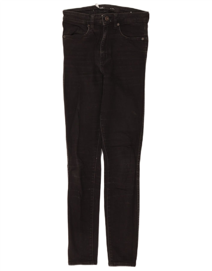 LEE Damen Riders High Rise Skinny Jeans US 9 Medium W24 L27 Schwarze Baumwolle