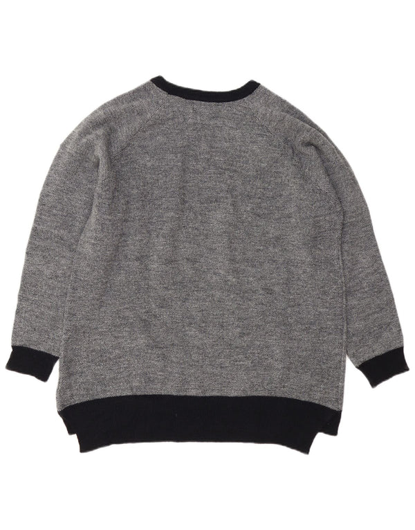 Marina Militare Damen-Pullover mit U-Boot-Ausschnitt, UK 14, mittelgraues Acryl