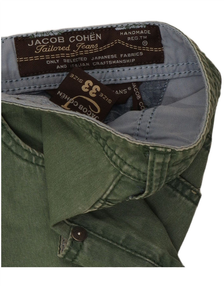 Jacob Cohen Herren Straight Jeans W33 L33 Grün