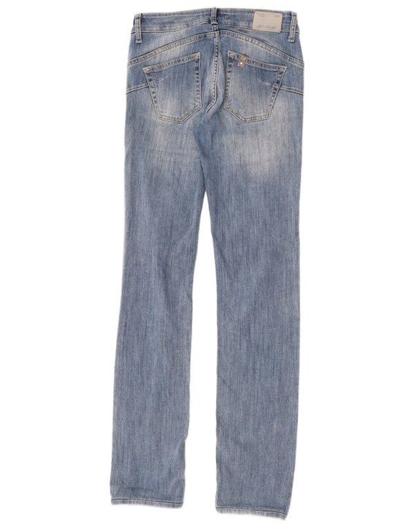 Liu Jo Damen-Jeans mit niedriger Taille, schmal, W28, L32, blaue Baumwolle