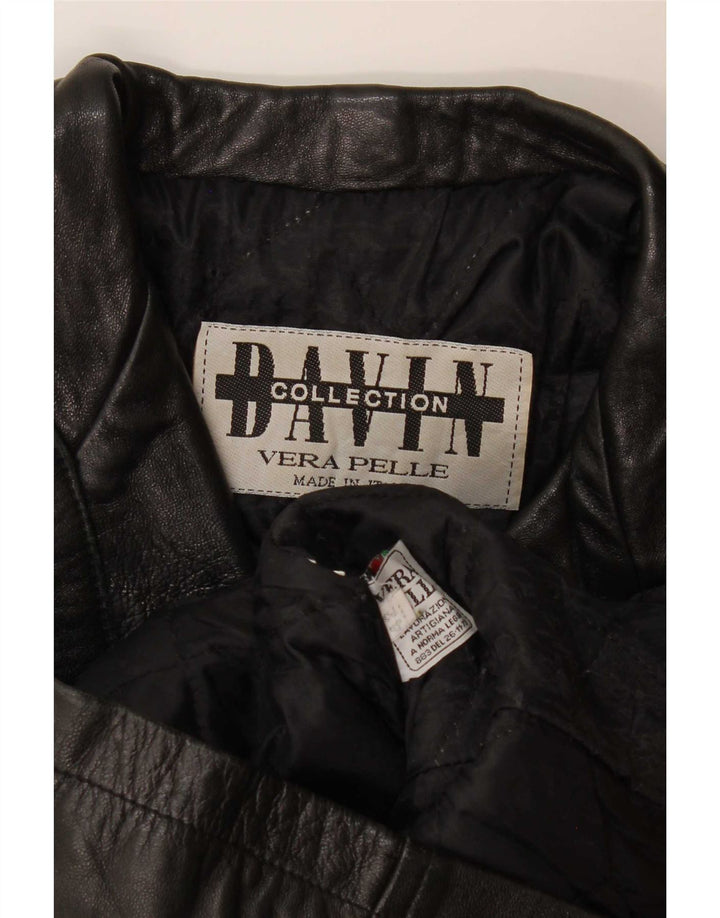 Davin Damen Lederjacke IT 42 Medium Schwarz