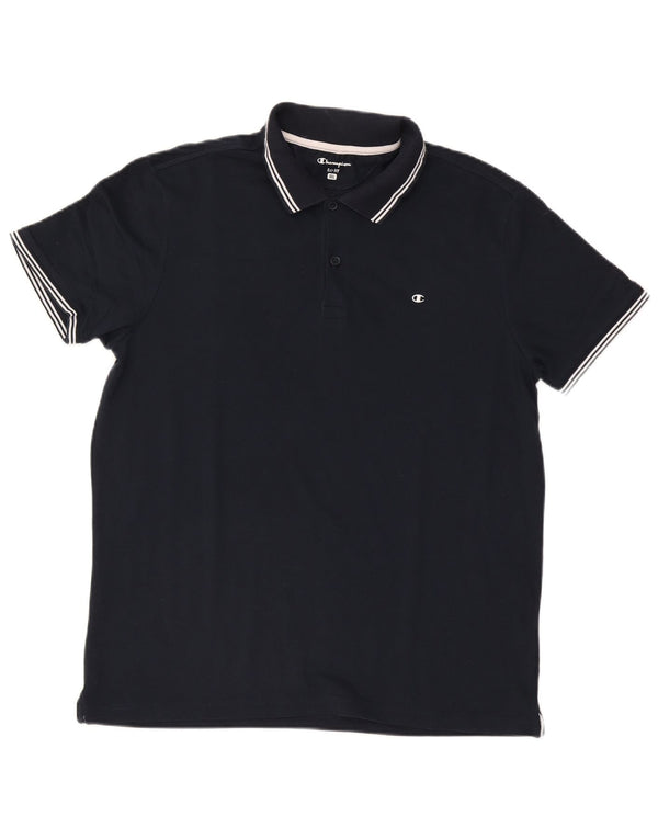 Champion Herren Easy Fit Poloshirt 2XL Marineblau Baumwolle