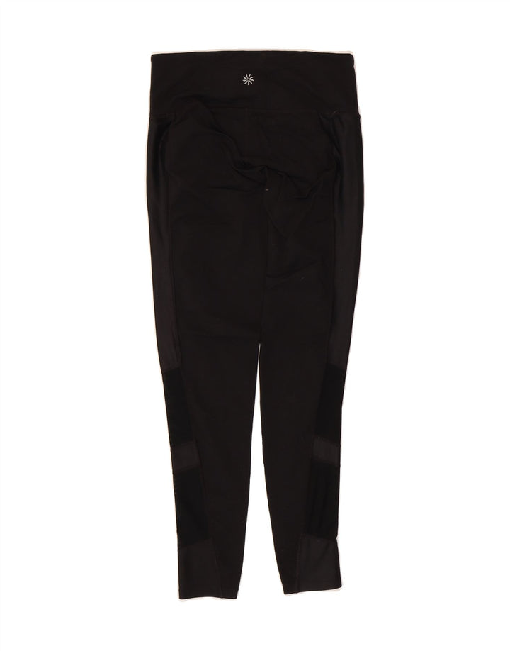 ATHLETA Womens Leggings UK 10 Small  Black Nylon Vintage Athleta and Second-Hand Athleta from Messina Hembry 