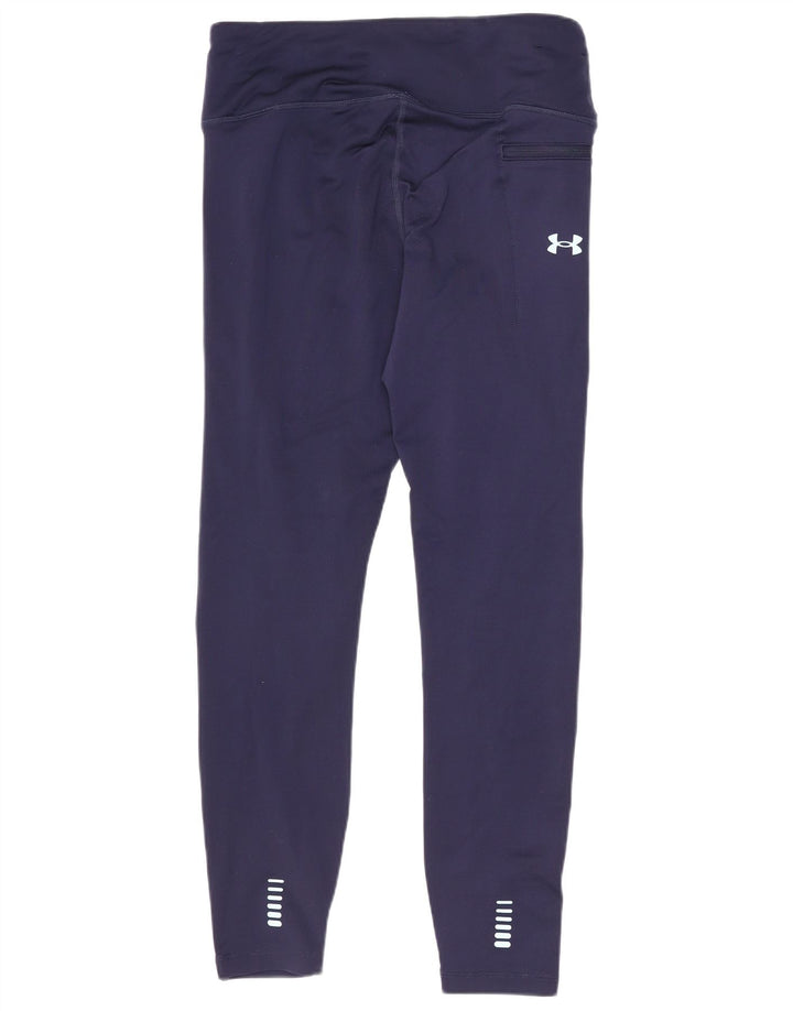Under Armour Womens Graphic Leggings UK 12 Medium Marineblau Polyester