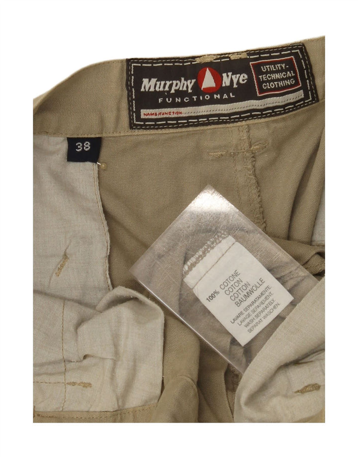 MURPHY & NYE Herren Cargoshorts W38 XL Beige Baumwolle